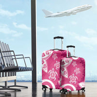 Polynesia Luggage Cover Pink Tribal Turtle Floral Pattern LT05 - Polynesian Pride
