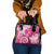 Polynesia Shoulder Handbag Pink Tribal Turtle Floral Pattern