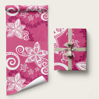 Polynesia Wrapping Paper Pink Tribal Turtle Floral Pattern LT05 58" × 23" Pink - Polynesian Pride