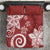 Polynesia Bedding Set Red Tribal Turtle Floral Pattern