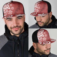Polynesia Mesh Trucker Cap Red Tribal Turtle Floral Pattern LT05 - Polynesian Pride