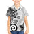 Polynesia Family Matching Puletasi and Hawaiian Shirt White Tribal Turtle Floral Pattern