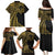 Hawaii And Philippines Family Matching Puletasi and Hawaiian Shirt Kanaka Maoli With Tribal Sun Together Gold