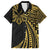 Hawaii And Philippines Family Matching Puletasi and Hawaiian Shirt Kanaka Maoli With Tribal Sun Together Gold