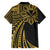 Hawaii And Philippines Family Matching Tank Maxi Dress and Hawaiian Shirt Kanaka Maoli With Tribal Sun Together Gold