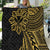 Hawaii And Philippines Quilt Kanaka Maoli With Tribal Sun Together Gold