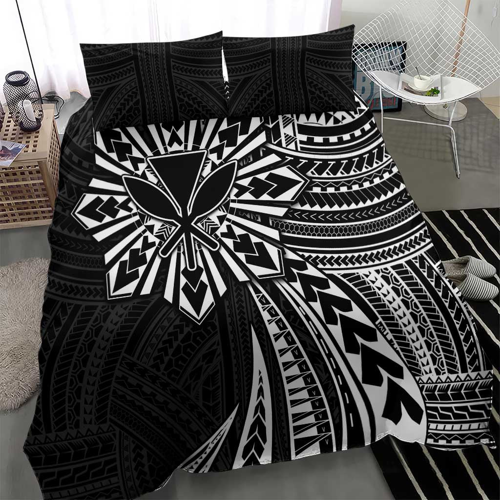 Hawaii And Philippines Bedding Set Kanaka Maoli With Tribal Sun Together Black LT05 - Polynesian Pride