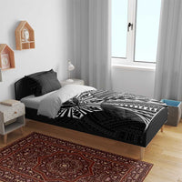 Hawaii And Philippines Bedding Set Kanaka Maoli With Tribal Sun Together Black LT05 - Polynesian Pride