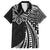 Hawaii And Philippines Family Matching Puletasi and Hawaiian Shirt Kanaka Maoli With Tribal Sun Together Black