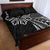 Hawaii And Philippines Quilt Bed Set Kanaka Maoli With Tribal Sun Together Black