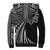 Hawaii And Philippines Sherpa Hoodie Kanaka Maoli With Tribal Sun Together Black