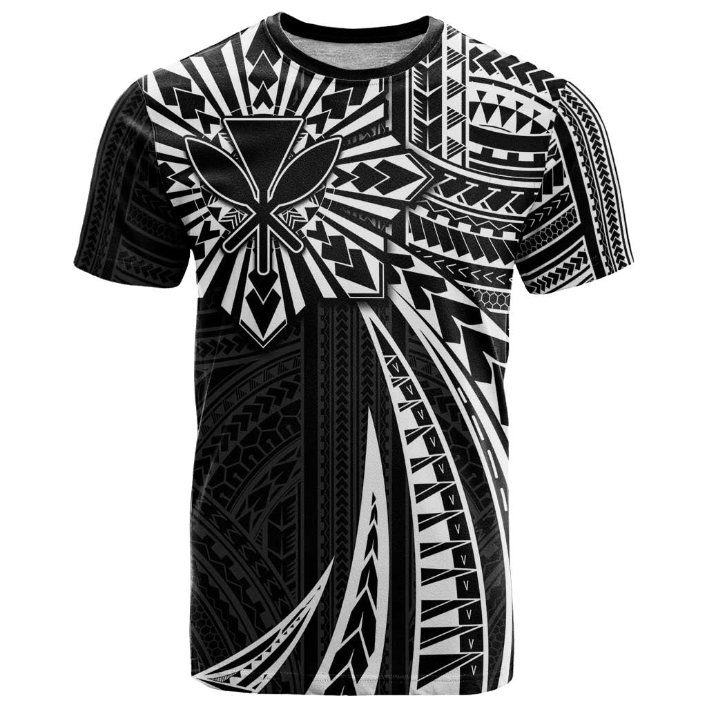 Hawaii And Philippines T Shirt Kanaka Maoli With Tribal Sun Together Black LT05 Black - Polynesian Pride