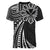 Hawaii And Philippines Women V-Neck T-Shirt Kanaka Maoli With Tribal Sun Together Black