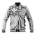 Hawaii And Philippines Baseball Jacket Kanaka Maoli With Tribal Sun Together White