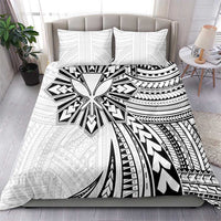Hawaii And Philippines Bedding Set Kanaka Maoli With Tribal Sun Together White LT05 - Polynesian Pride