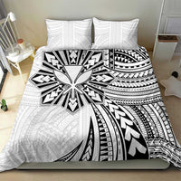 Hawaii And Philippines Bedding Set Kanaka Maoli With Tribal Sun Together White LT05 - Polynesian Pride