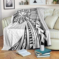 Hawaii And Philippines Blanket Kanaka Maoli With Tribal Sun Together White LT05 White - Polynesian Pride