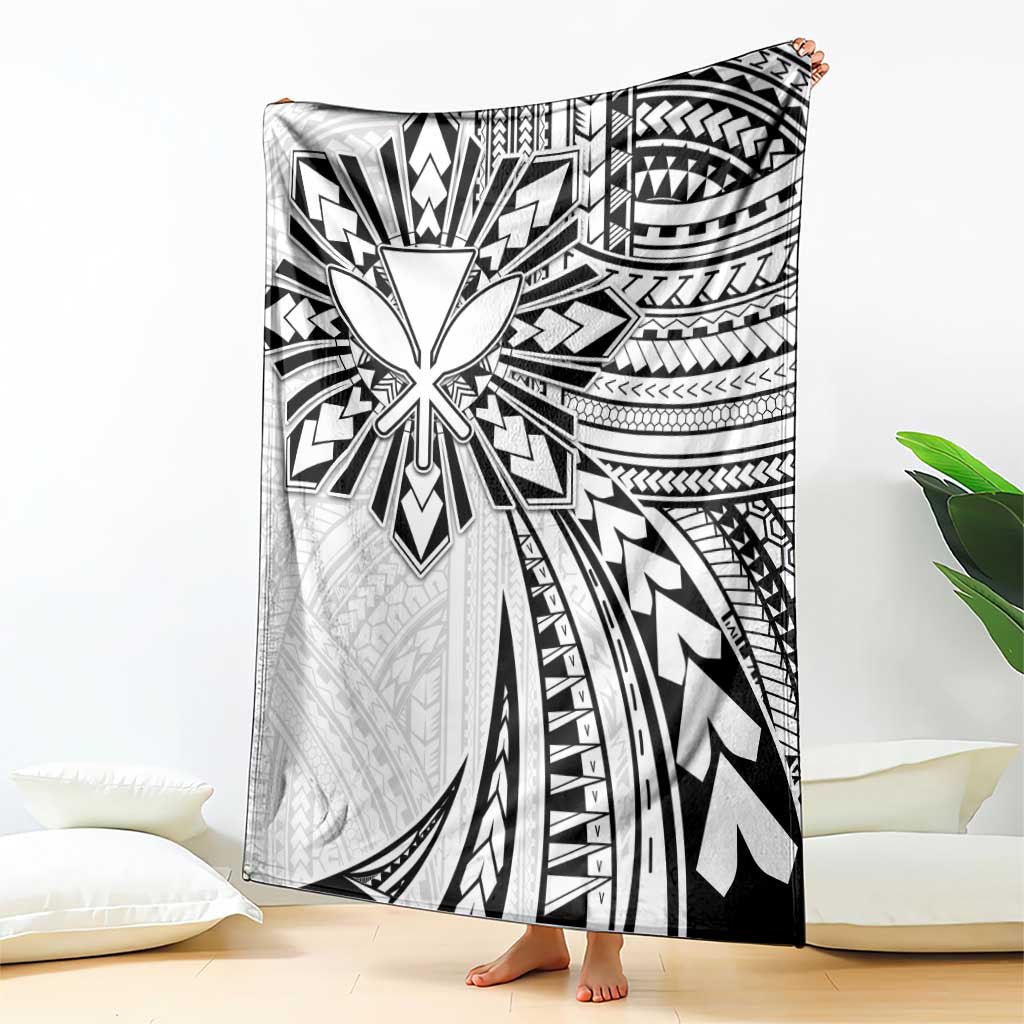 Hawaii And Philippines Blanket Kanaka Maoli With Tribal Sun Together White LT05 - Polynesian Pride