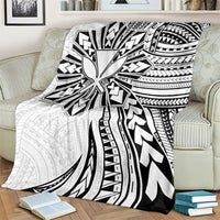 Hawaii And Philippines Blanket Kanaka Maoli With Tribal Sun Together White LT05 - Polynesian Pride