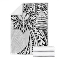 Hawaii And Philippines Blanket Kanaka Maoli With Tribal Sun Together White LT05 - Polynesian Pride