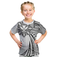Hawaii And Philippines Kid T Shirt Kanaka Maoli With Tribal Sun Together White LT05 White - Polynesian Pride