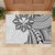 Hawaii And Philippines Rubber Doormat Kanaka Maoli With Tribal Sun Together White