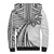 Hawaii And Philippines Sherpa Hoodie Kanaka Maoli With Tribal Sun Together White