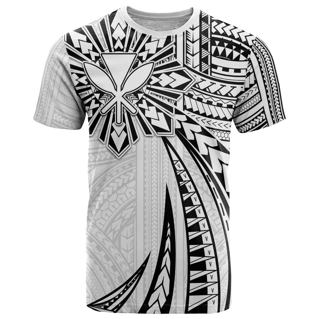 Hawaii And Philippines T Shirt Kanaka Maoli With Tribal Sun Together White LT05 White - Polynesian Pride