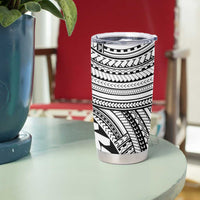 Hawaii And Philippines Tumbler Cup Kanaka Maoli With Tribal Sun Together White LT05 - Polynesian Pride