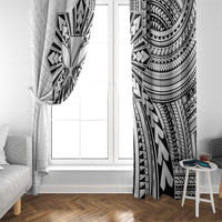 Hawaii And Philippines Window Curtain Kanaka Maoli With Tribal Sun Together White LT05 - Polynesian Pride