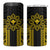 Hawaii And Philippines Together 4 in 1 Can Cooler Tumbler Polynesian Pattern With Filipino Barong Gold