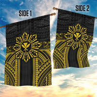 Hawaii And Philippines Together Garden Flag Polynesian Pattern With Filipino Barong Gold LT05 - Polynesian Pride