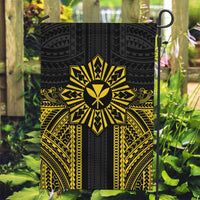 Hawaii And Philippines Together Garden Flag Polynesian Pattern With Filipino Barong Gold LT05 Garden Flag Gold - Polynesian Pride
