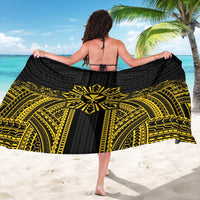Hawaii And Philippines Together Sarong Polynesian Pattern With Filipino Barong Gold LT05 - Polynesian Pride