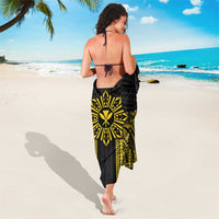 Hawaii And Philippines Together Sarong Polynesian Pattern With Filipino Barong Gold LT05 - Polynesian Pride
