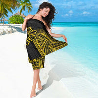 Hawaii And Philippines Together Sarong Polynesian Pattern With Filipino Barong Gold LT05 - Polynesian Pride