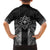 Hawaii And Philippines Together Family Matching Puletasi and Hawaiian Shirt Polynesian Pattern With Filipino Barong Black