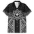 Hawaii And Philippines Together Family Matching Puletasi and Hawaiian Shirt Polynesian Pattern With Filipino Barong Black