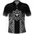 Hawaii And Philippines Together Polo Shirt Polynesian Pattern With Filipino Barong Black