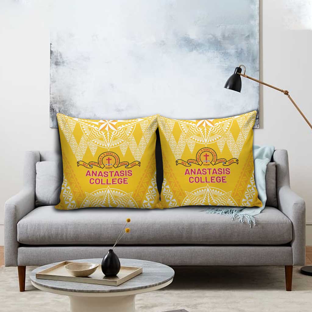 Anastasis College Pillow Cover Tonga Ngatu Pattern LT05 - Polynesian Pride