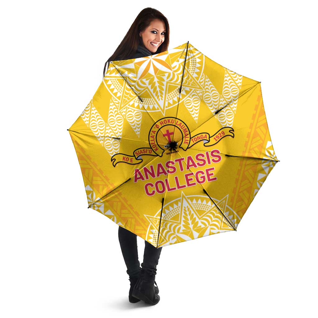 Anastasis College Umbrella Tonga Ngatu Pattern LT05 - Polynesian Pride