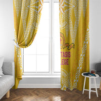 Anastasis College Window Curtain Tonga Ngatu Pattern LT05 - Polynesian Pride