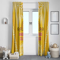 Anastasis College Window Curtain Tonga Ngatu Pattern LT05 - Polynesian Pride