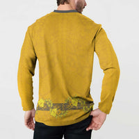 Tonga Anastasis College Button Sweatshirt Tongan Ngatu Kupesi Pattern LT05 - Polynesian Pride