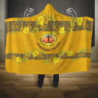 Tonga Anastasis College Hooded Blanket Tongan Ngatu Kupesi Pattern LT05 - Polynesian Pride