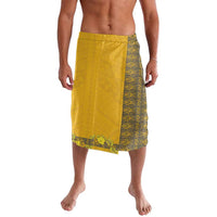 Tonga Anastasis College Lavalava Tongan Ngatu Kupesi Pattern LT05 Yellow - Polynesian Pride