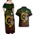 Personalised Vanuatu Custom Chiefs Day Couples Matching Off Shoulder Maxi Dress and Hawaiian Shirt Pig Tusk Simple Style LT05 - Polynesian Pride