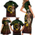 Personalised Vanuatu Custom Chiefs Day Family Matching Short Sleeve Bodycon Dress and Hawaiian Shirt Pig Tusk Simple Style LT05 - Polynesian Pride