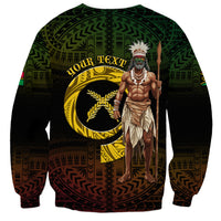 Personalised Vanuatu Custom Chiefs Day Sweatshirt Pig Tusk Simple Style LT05 - Polynesian Pride