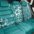 Cook Islands Back Car Seat Cover Teal Hibiscus And Stars